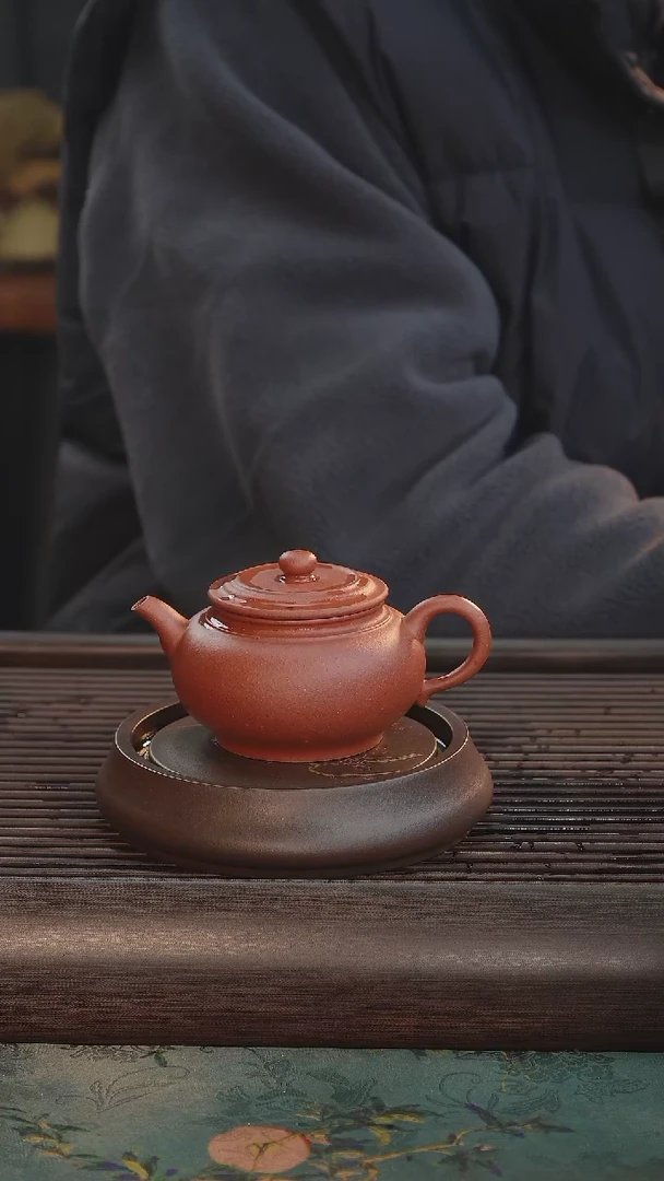 【闪购商品】紫砂茶壶140cc黄龙山砂性红泥