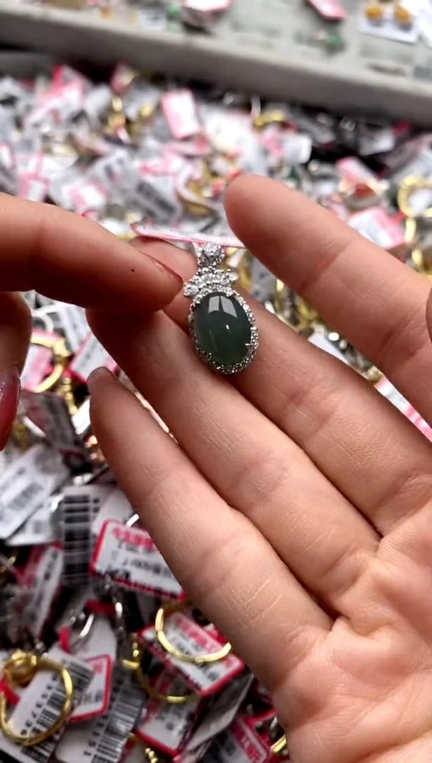 【闪购商品】翡翠戒指银S925镶嵌333333    7