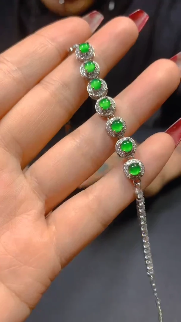 【闪购商品】翡翠手链未镶嵌0095512794多样性发一