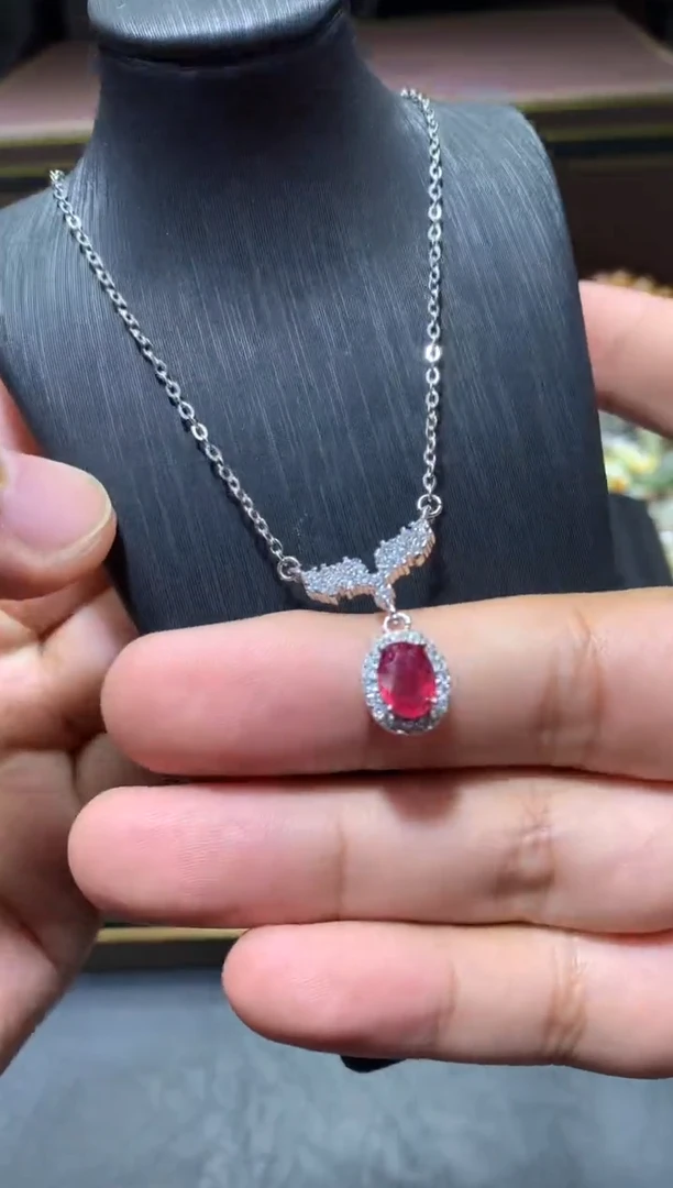未镶嵌颈饰红宝石G32