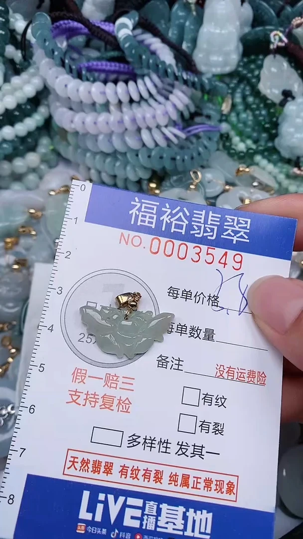 翡翠未镶嵌颈饰...0003549