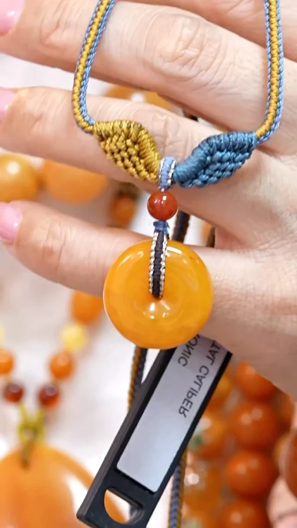 蜜蜡颈饰未镶嵌7706天然蜜蜡珠宝奇石云端妖孽全部保真