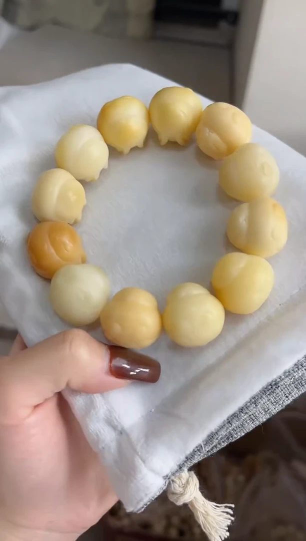 手串菩提根/象牙果z84干磨龙猫兔20*21mm手串