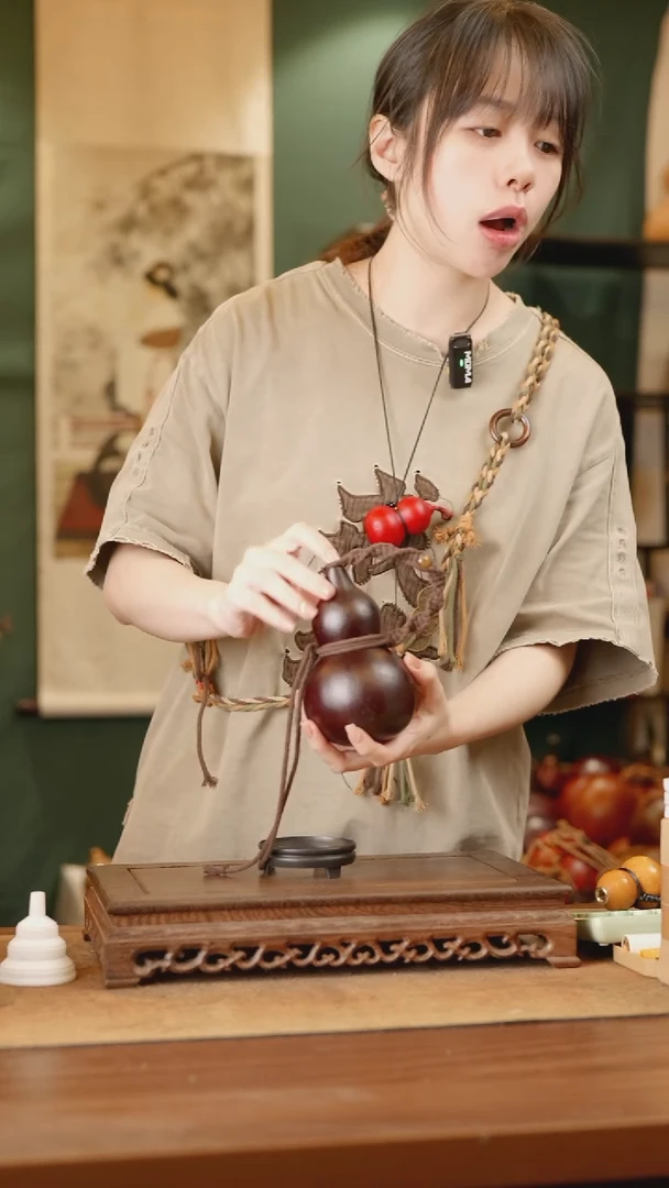 185号精品天然大漆酒葫芦一物一拍~