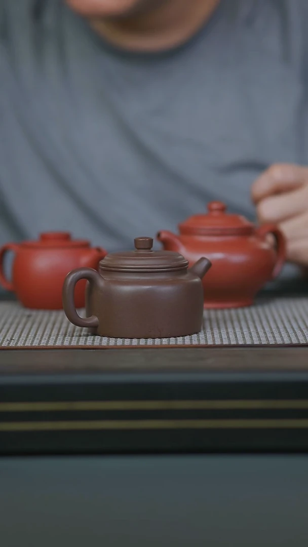 茶壶紫砂微瑕半手紫泥德钟150cc