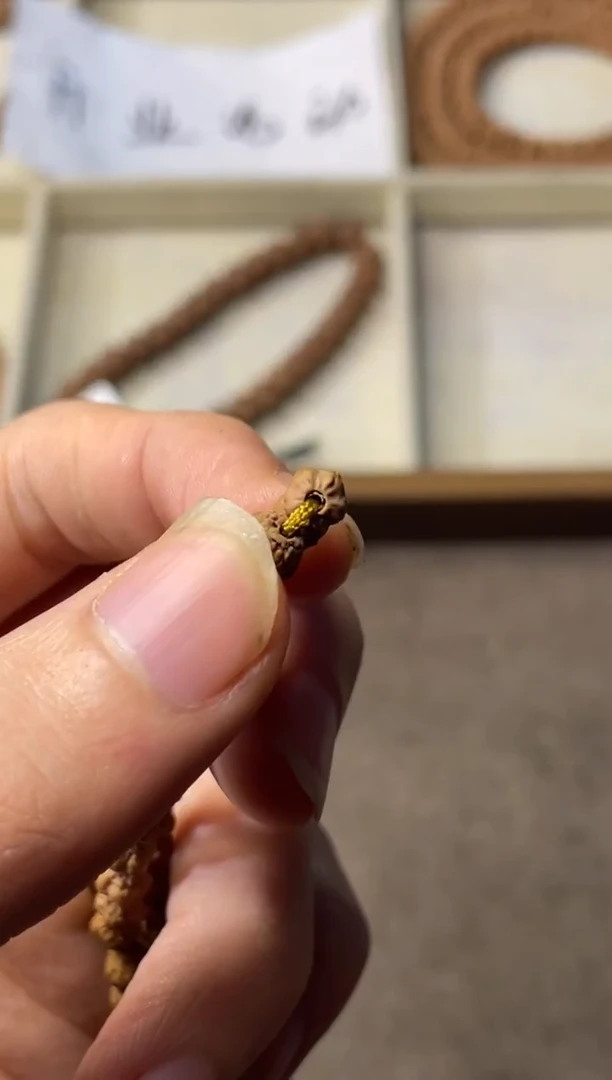 手串金刚菩提原桩佛手长串礼盒发货