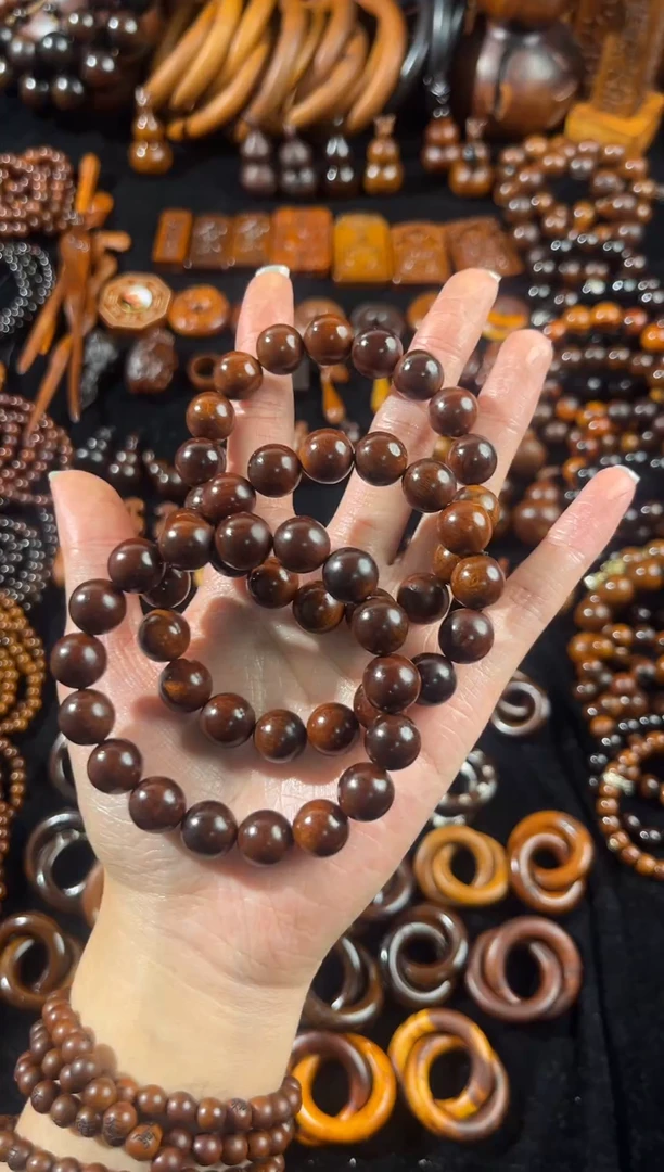 枣木雷击枣木老料手串1.2