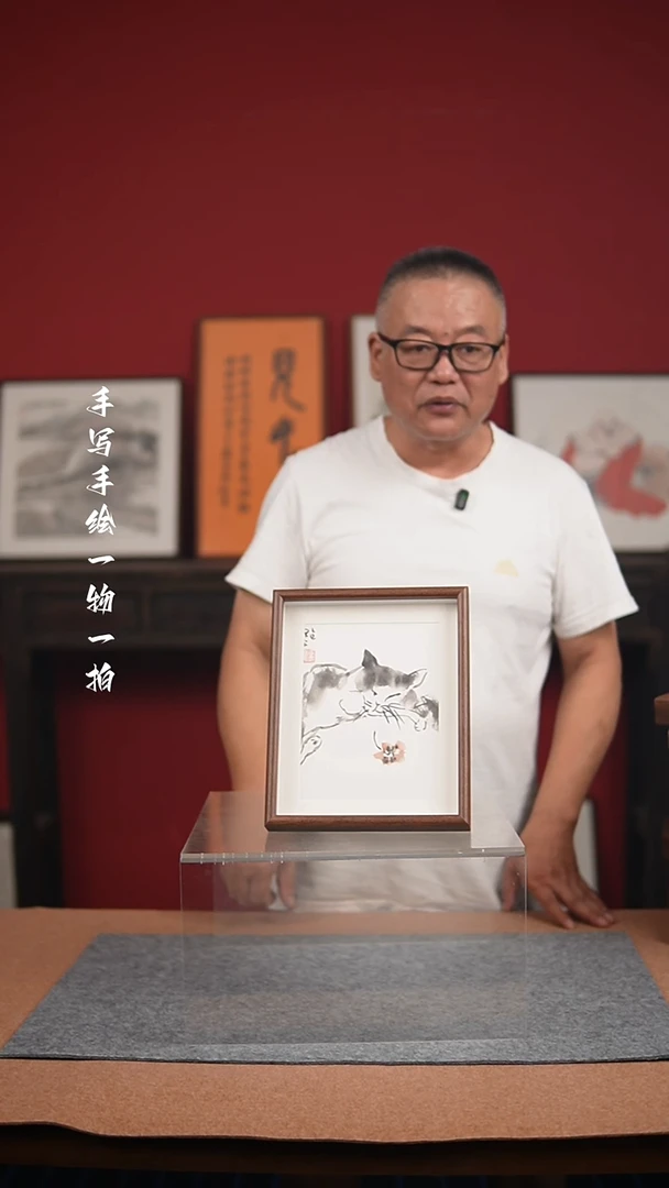 国画手绘-10寸摆台花鸟