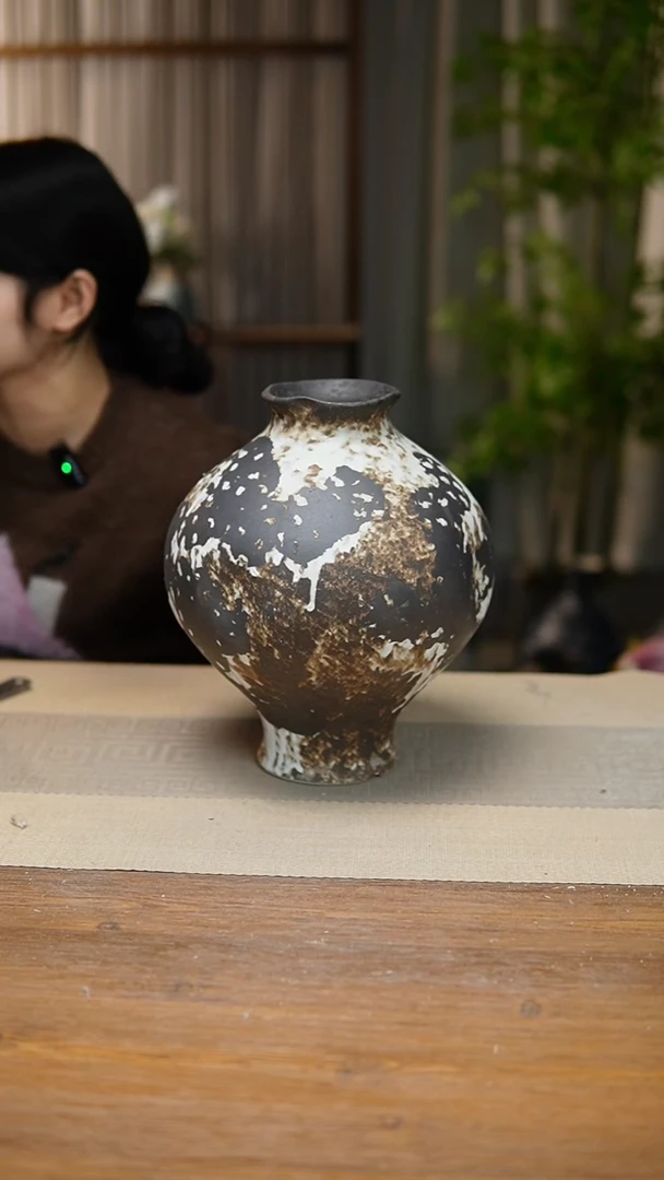 【闪购商品】陶瓷 花器诧寂黑灯笼