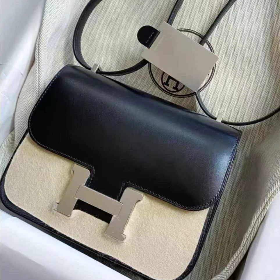未使用 Hermes/爱马仕 【小池专属】康康19黑银box皮B刻