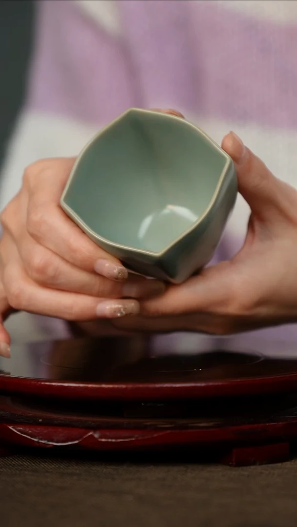 全品 仿古 支钉烧 四方杯