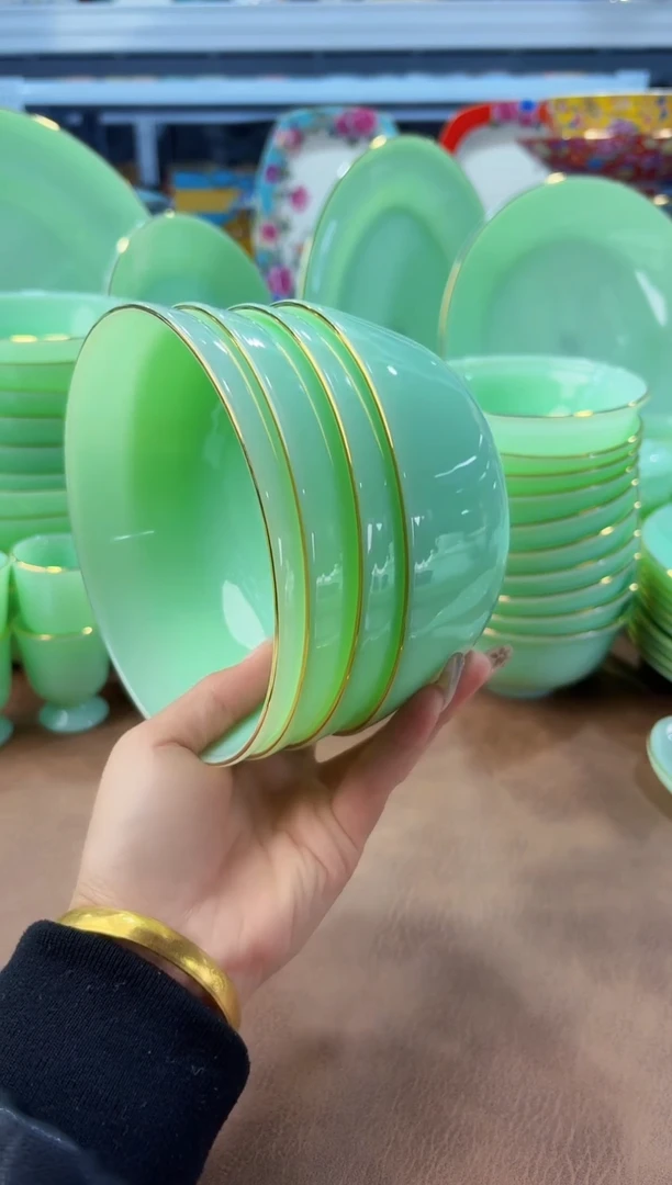 玉瓷5.5英寸饭碗4个