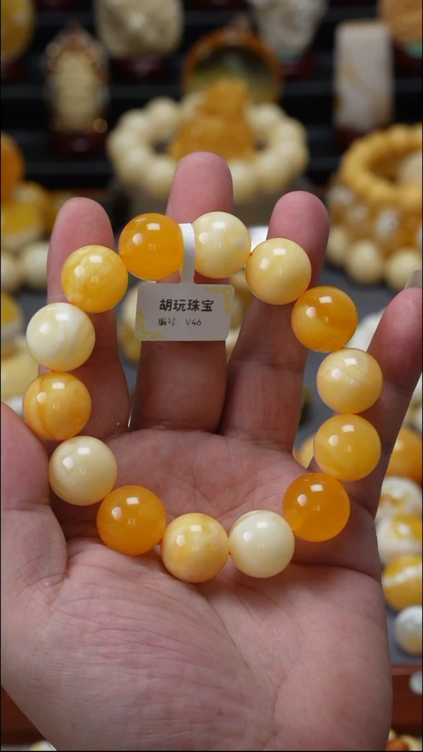 手链琥珀未镶嵌原矿天然琥珀蜜蜡