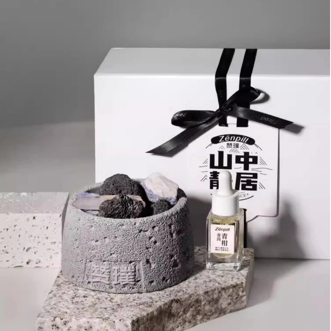 zenpill 扩香石香薰室内香氛持久留香无火礼盒  山中静居礼盒装