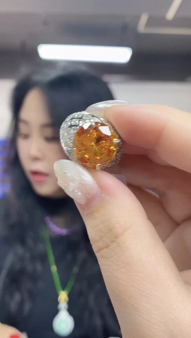 【闪购商品】水晶戒指未镶嵌多样性发其一颜色微差