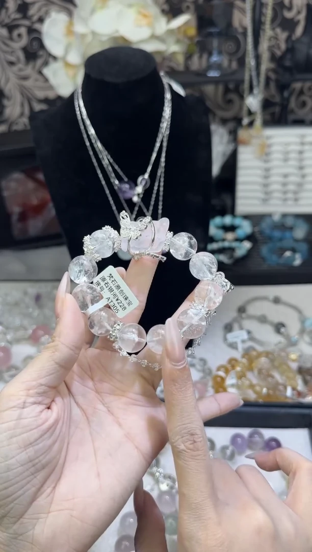 水晶手链未镶嵌天然水晶 多样性发货