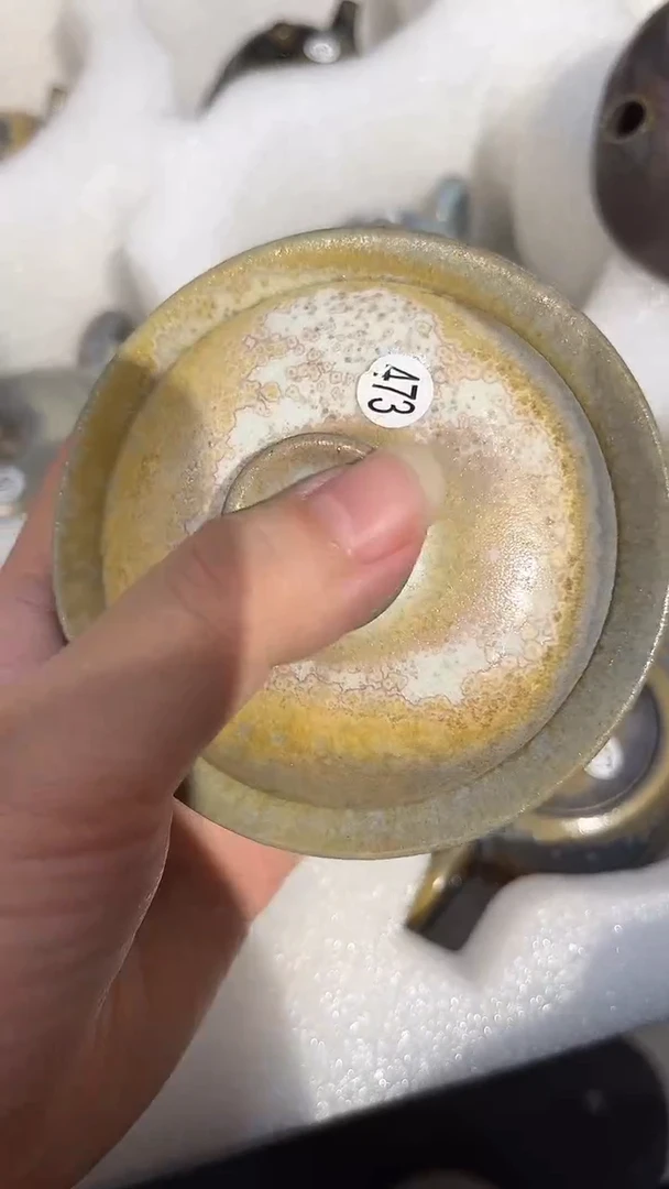 盖碗473号容量140-150ML 中白泥