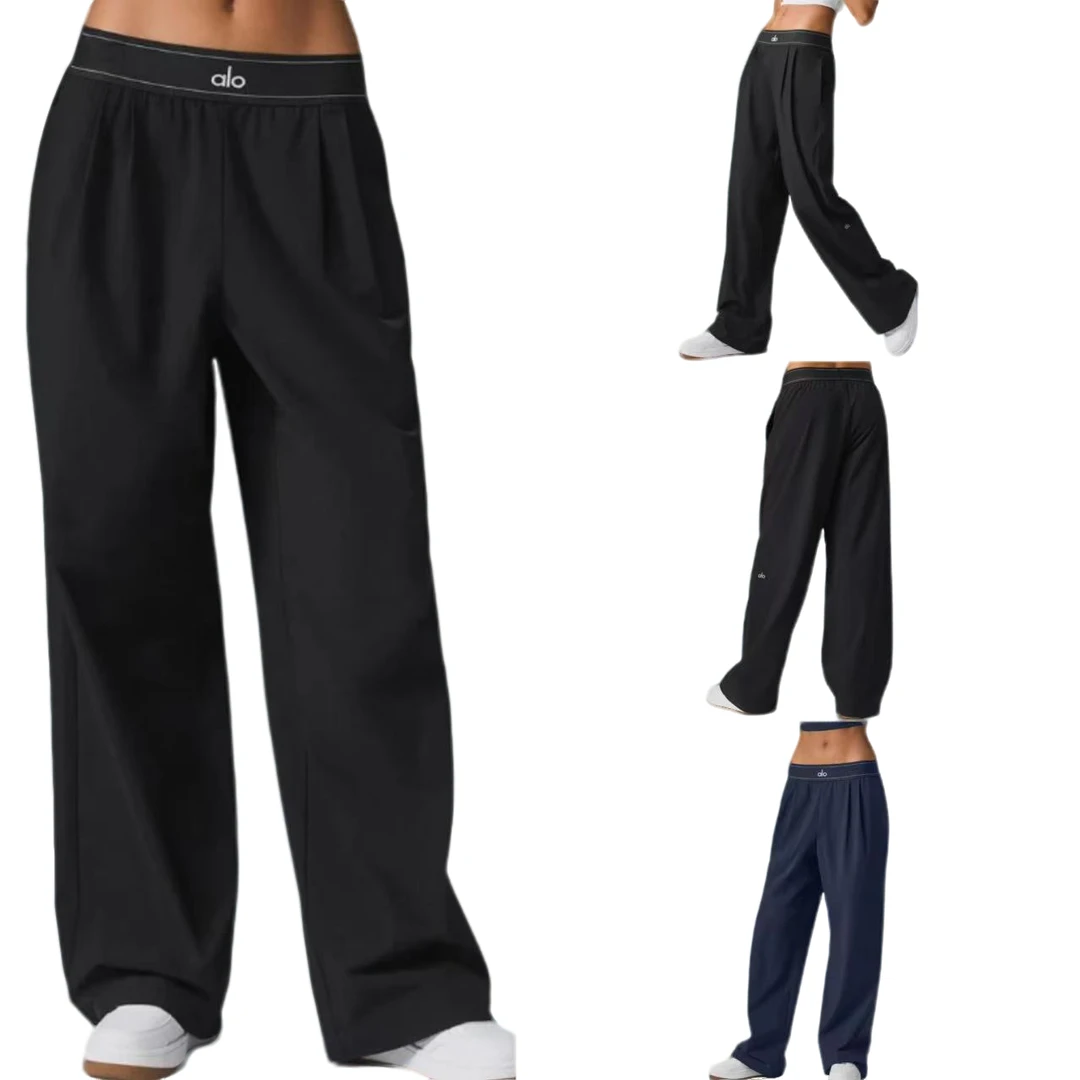 Alo yoga美国比弗利新贵千金 爆款春夏轻薄直筒西装休闲裤