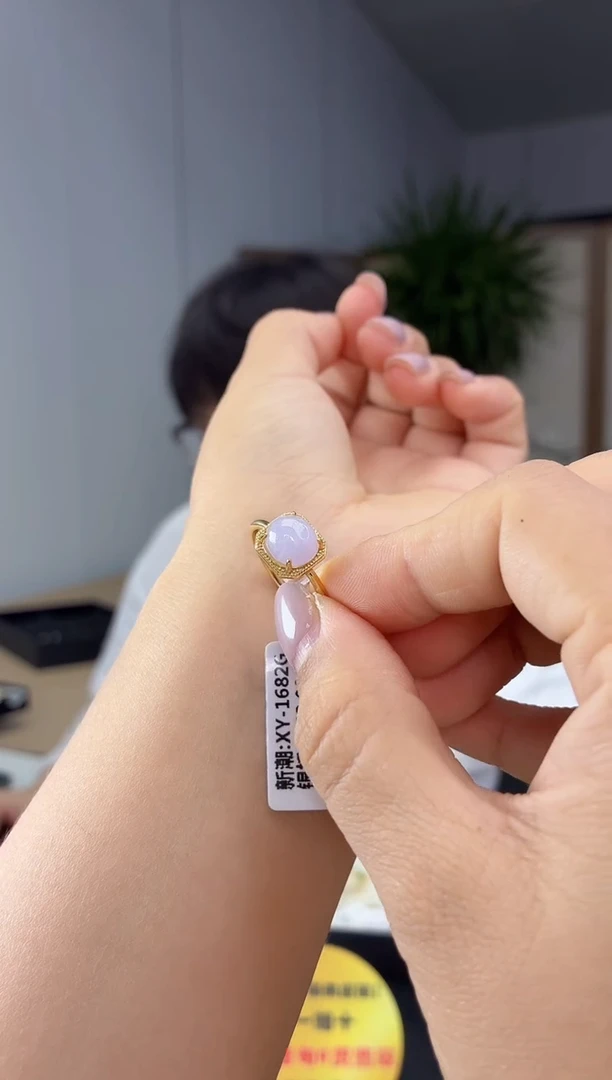 银S925镶嵌戒指翡翠1111