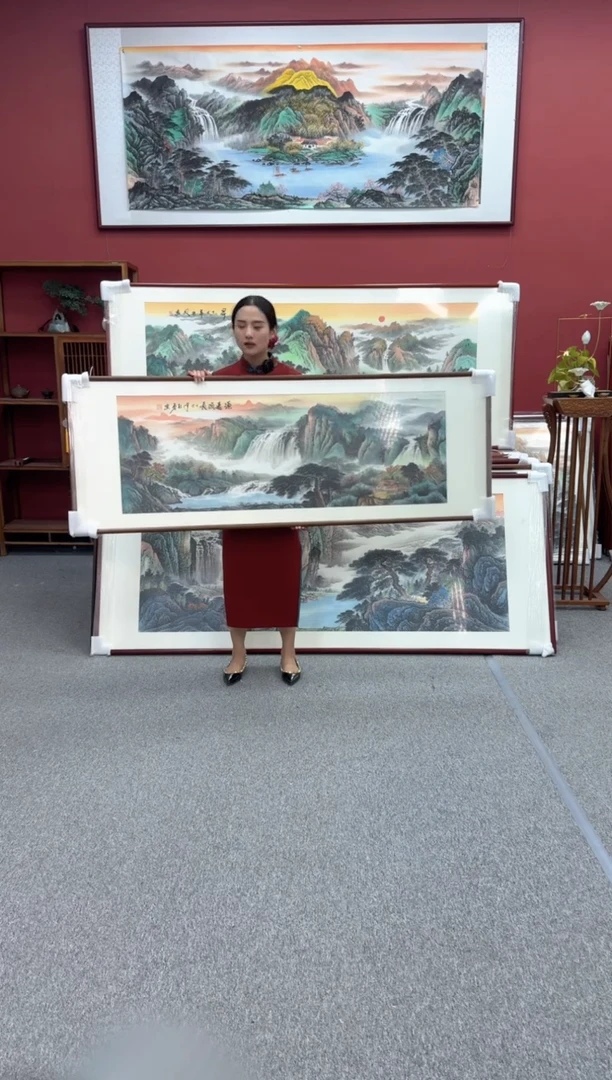 国画手绘 源远流长  172*62