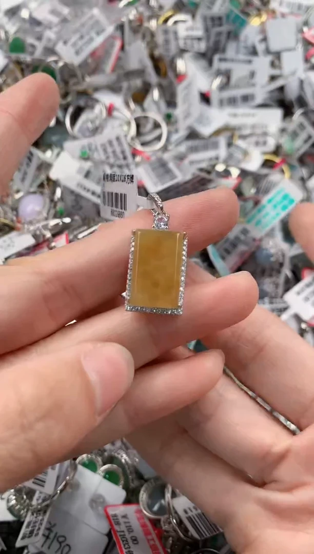 银S925镶嵌戒指翡翠333          1