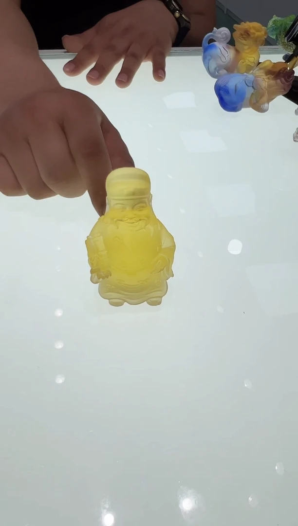 【闪购商品】泥塑古法琉璃迷你彩神摆件