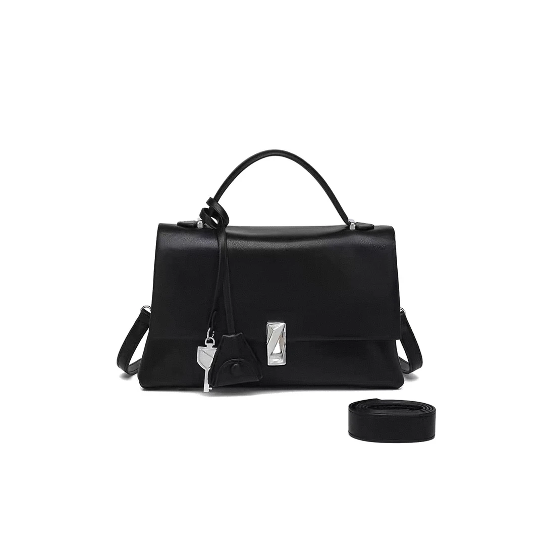 【Tian Yi渠道货】-2025新款轻奢单肩手提斜跨包 3990 赫本黑