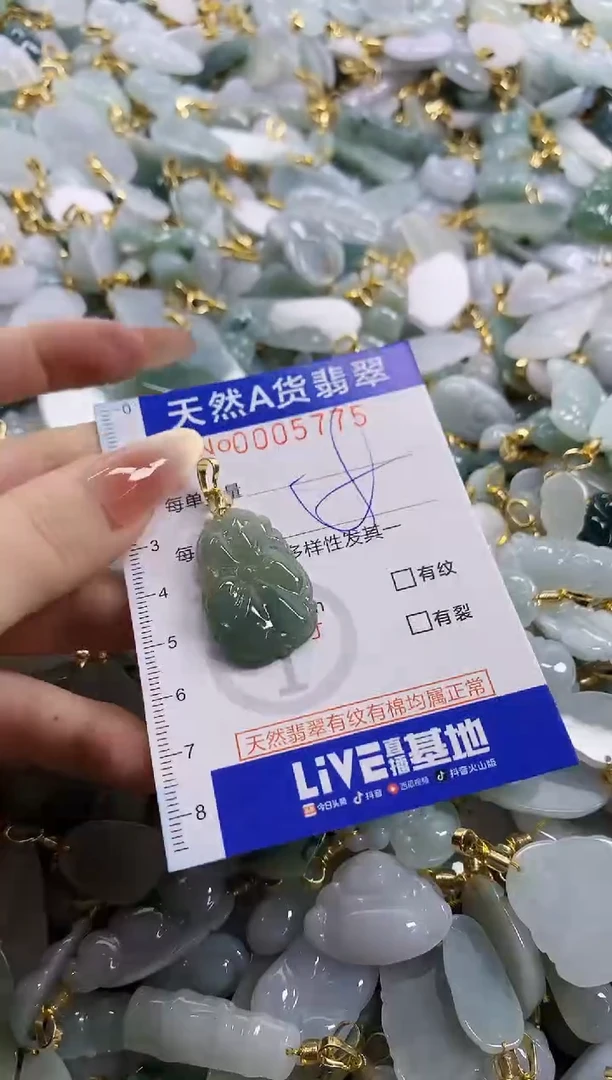 颈饰未镶嵌翡翠天然A货翡翠