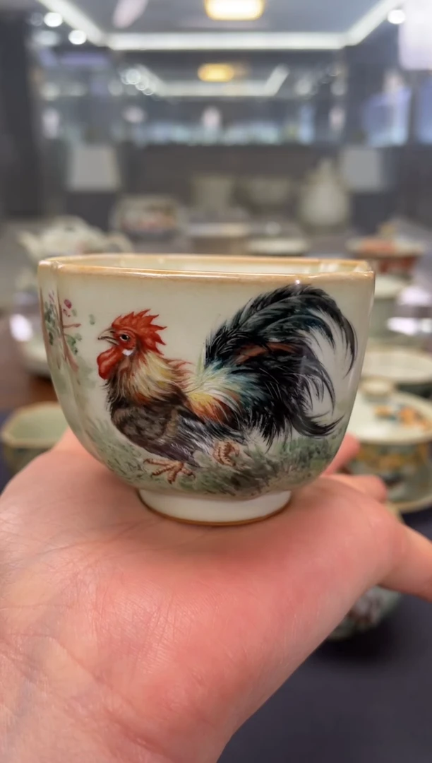 【闪购商品】余秀华彩绘一品杯（生肖鸡）