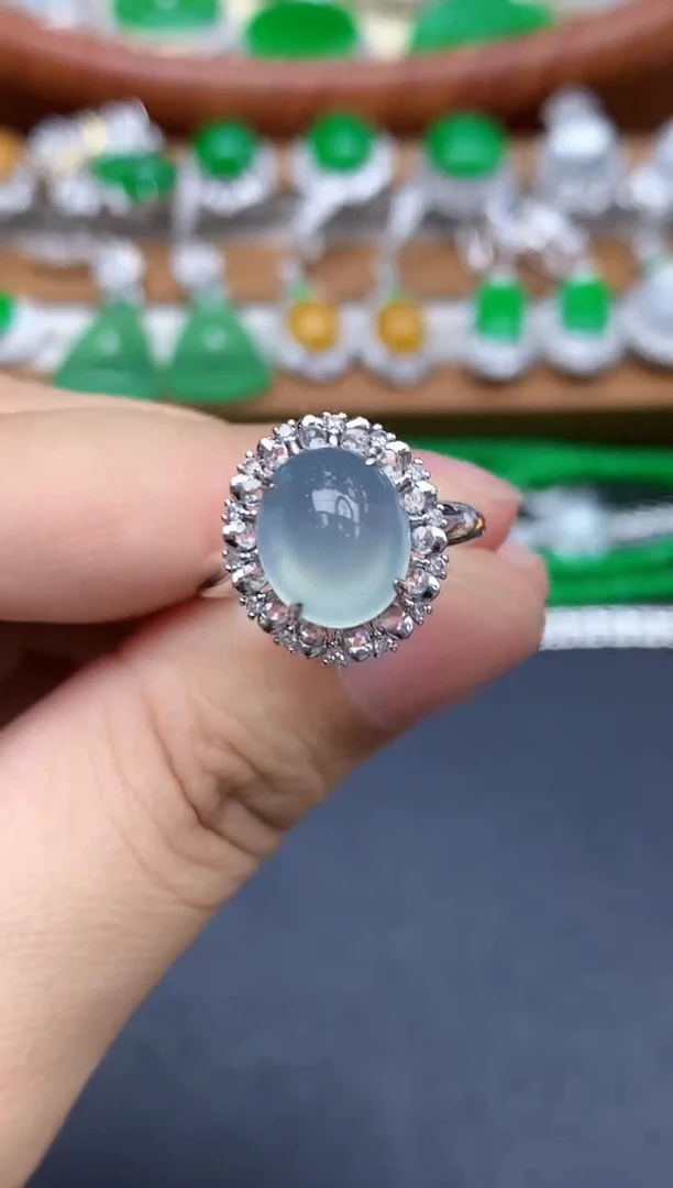 颈饰18K金镶嵌翡翠446-中国好珍宝