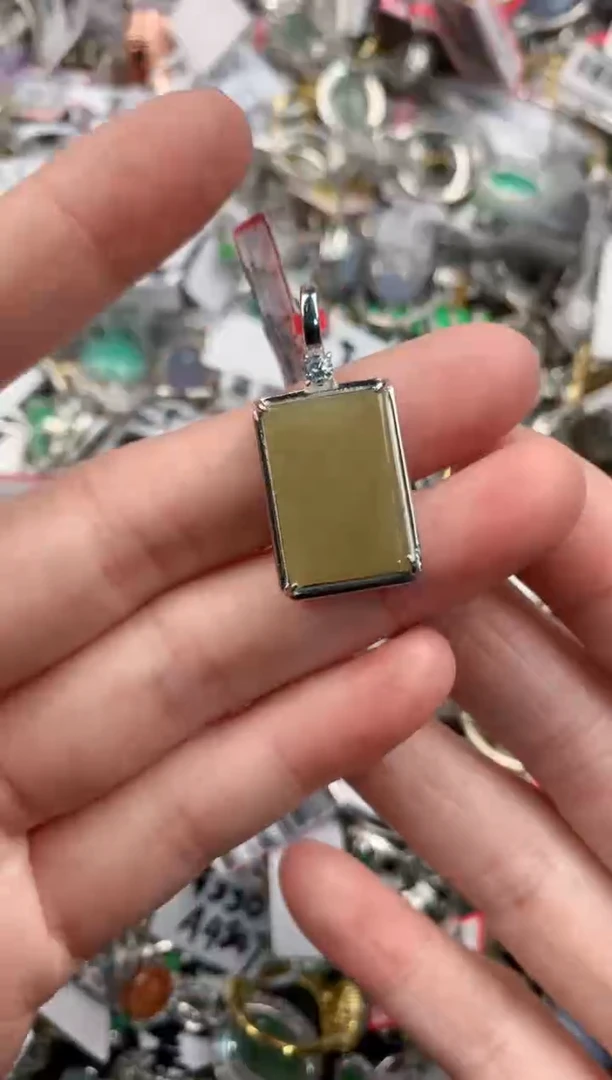 银S925镶嵌戒指翡翠222               6