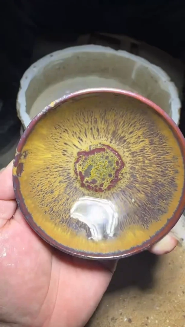 茶盏163号宋钰龙窑柴烧作品