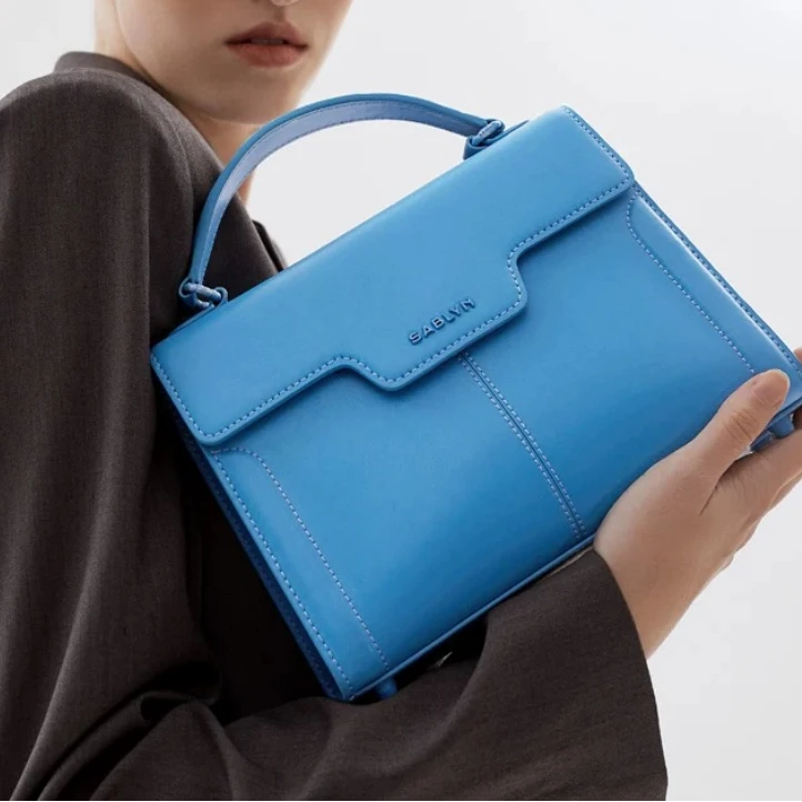 钟意宠粉-SABLYN新款轻奢时尚百搭高级感手提单间包2262（蓝色）024