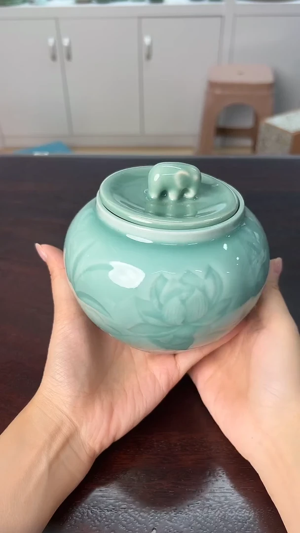 龙泉云间青瓷小米茶器