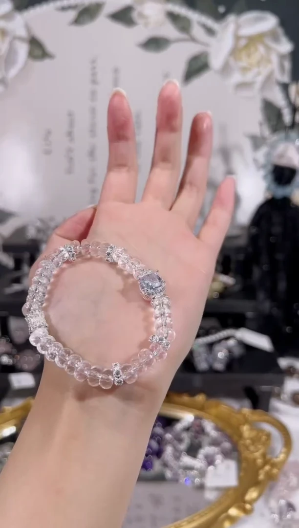 【闪购商品】水晶手链未镶嵌天然水晶默认微瑕 多样性发货发其一