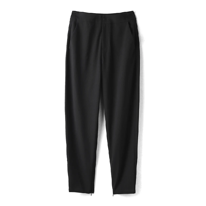 31648【依系列】黑色气质显瘦休闲裤1G153017X