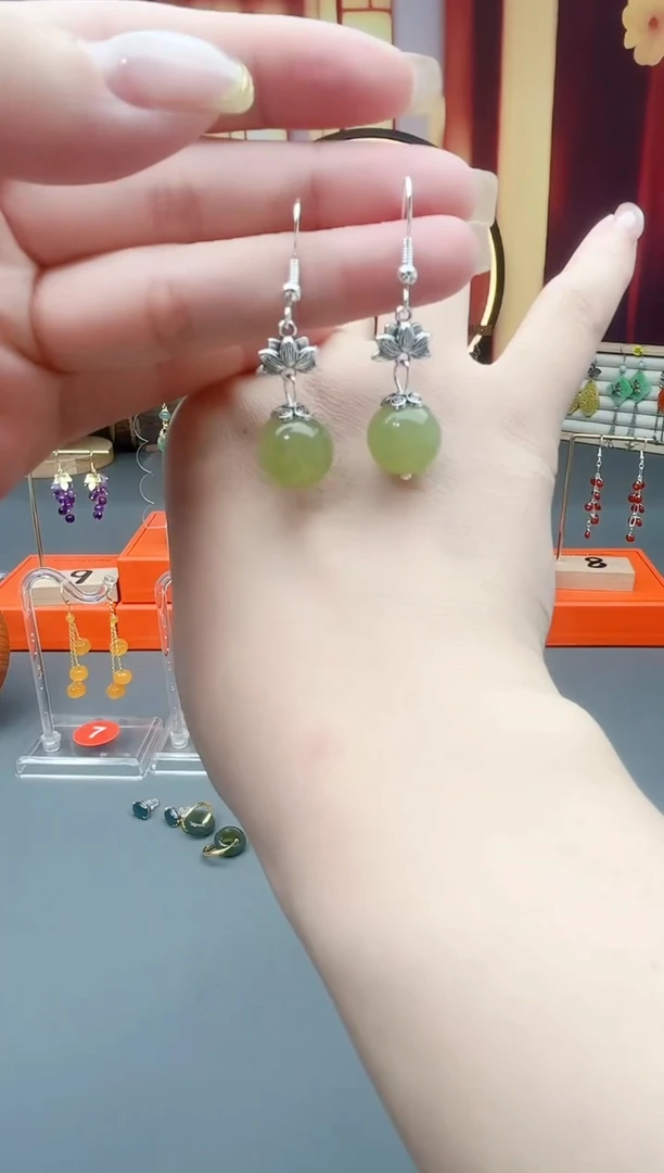 未镶嵌东陵石耳饰427