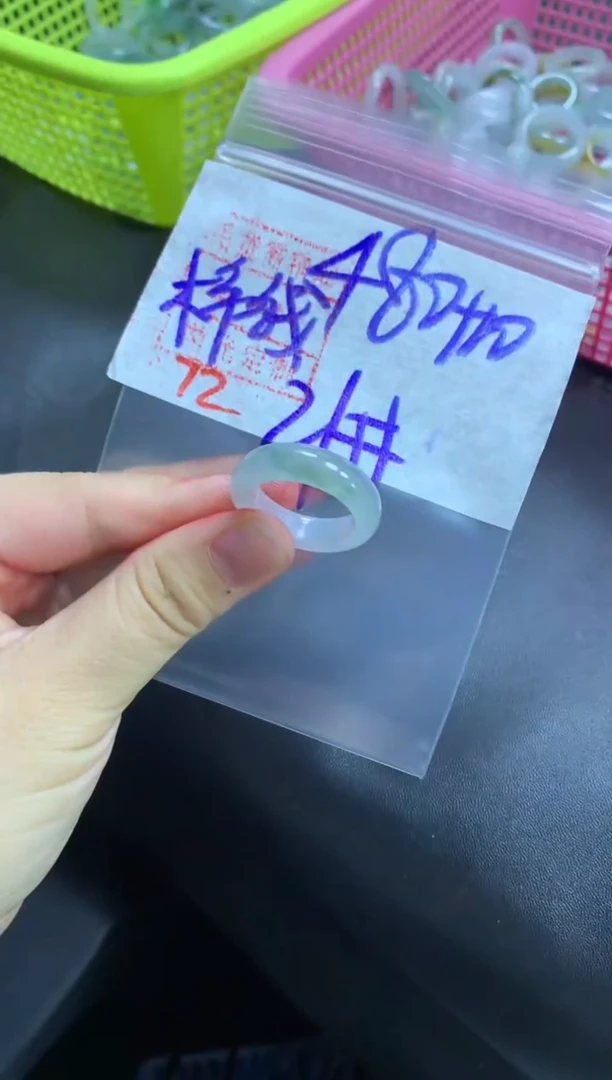未镶嵌定制翡翠戒圈21#490毛货需精细抛光