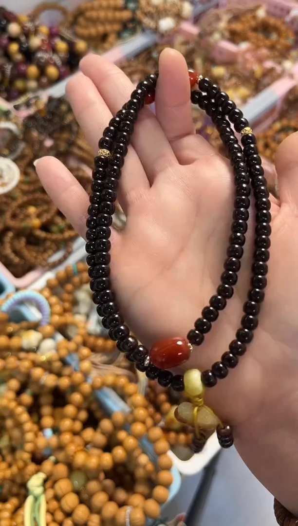 手串椰蒂椰蒂老型5*6mm搭配五瓣花三圈