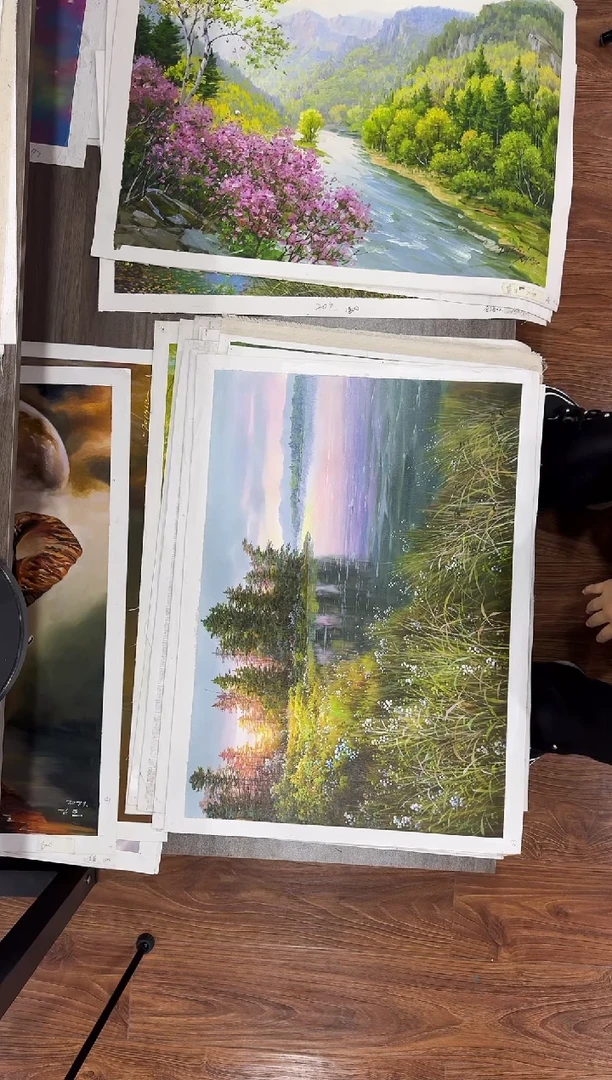 油画【24号】朝鲜原创手绘油画【功勋Ⅰ级画家丨孤品佳作丨顺丰包邮】