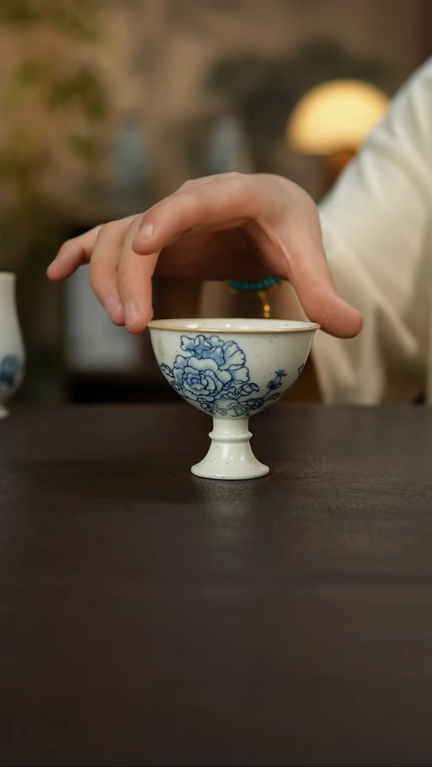 杯景德镇陶瓷杯碗柴烧多人