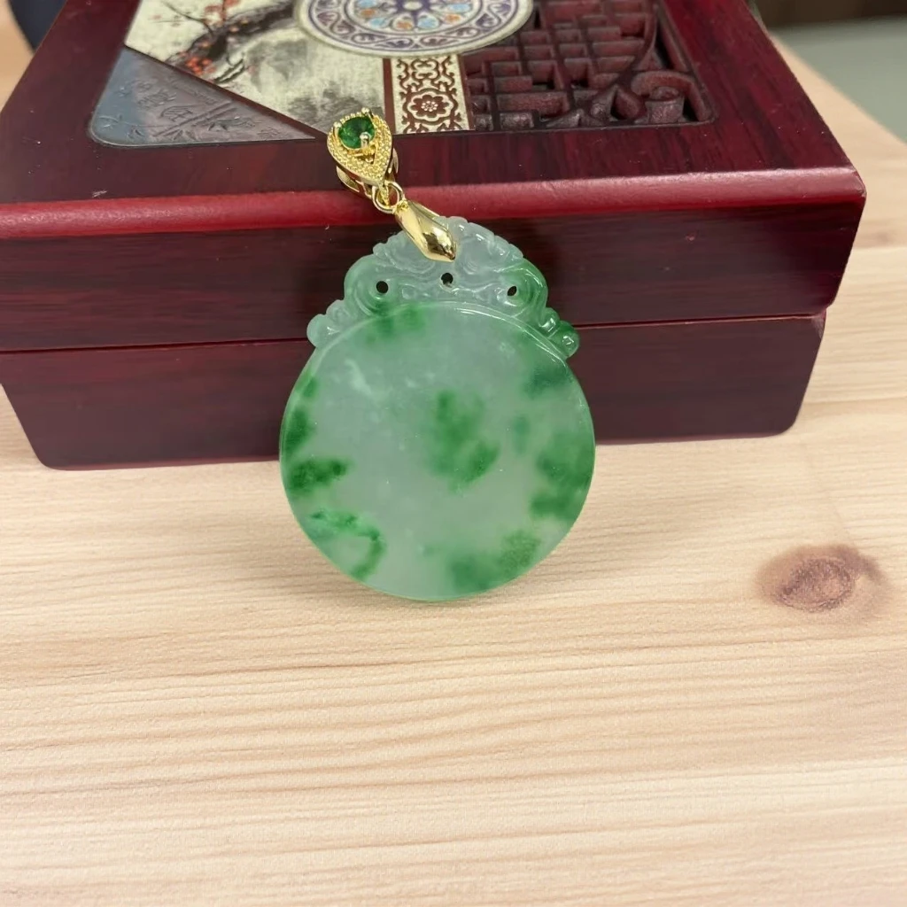 【大喜】果绿花圆牌吊坠KSU/WD2532精致吊坠女士多样性发一