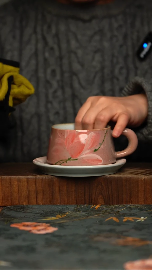 瓷片釉下彩手工手绘同款