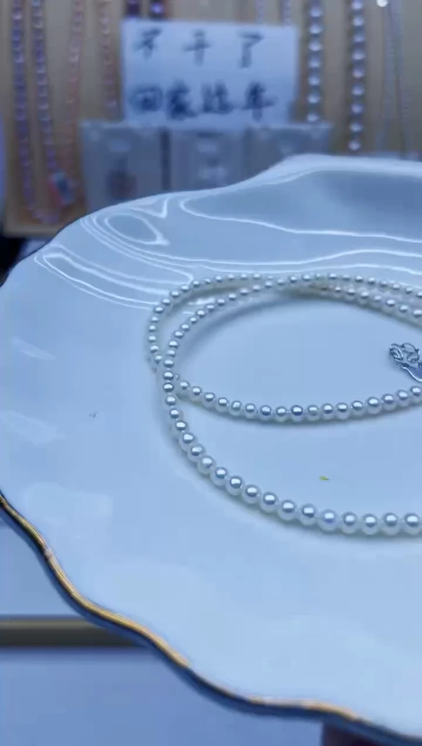 项链银S925镶嵌淡水珍珠项链多样性发其一
