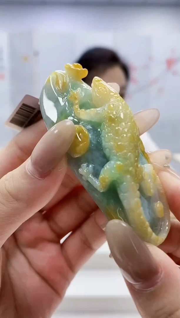 未镶嵌定制翡翠5160lr-毛货挂件1