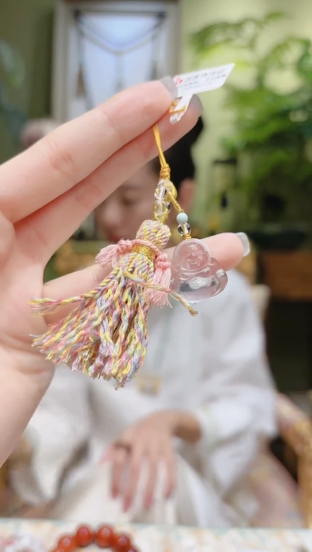 【闪购商品】水晶挂件未镶嵌白水晶佛公挂件