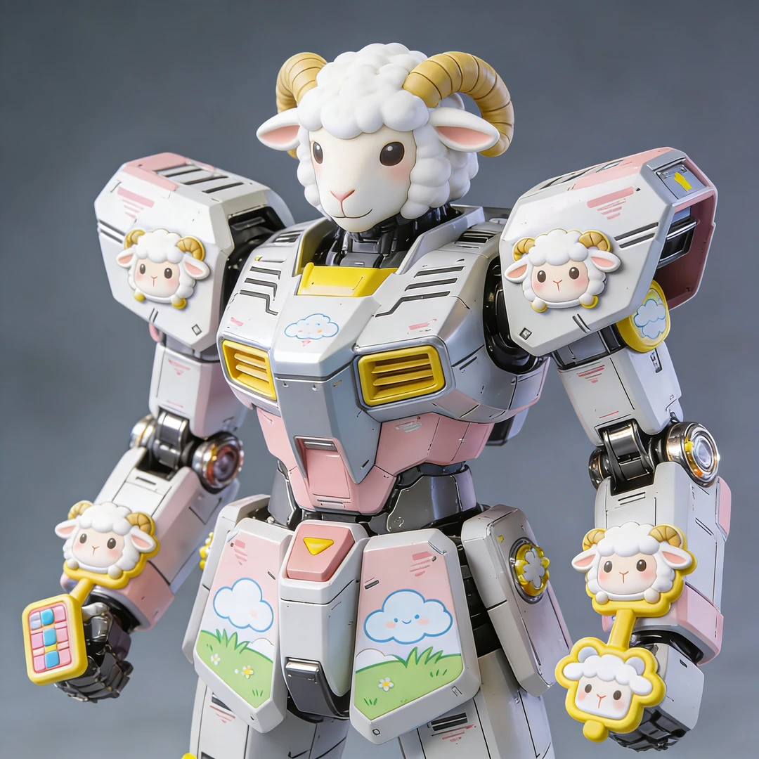 【星动潮玩】羊了个羊机甲风潮玩高达模型盲盒