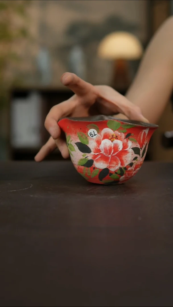 杯景德镇陶瓷杯碗柴烧多人