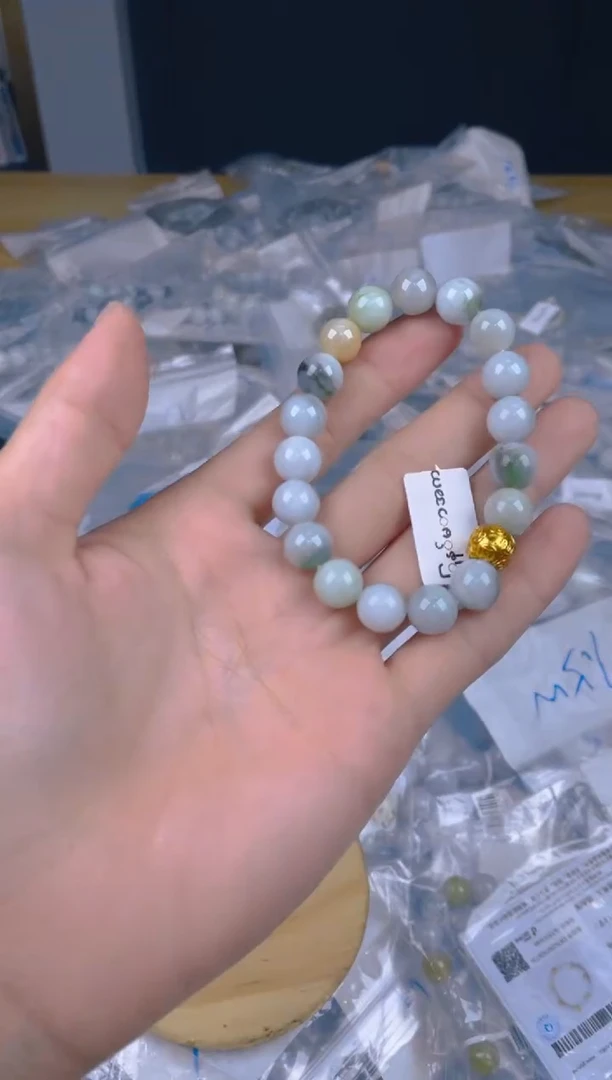 未镶嵌手链翡翠珠串