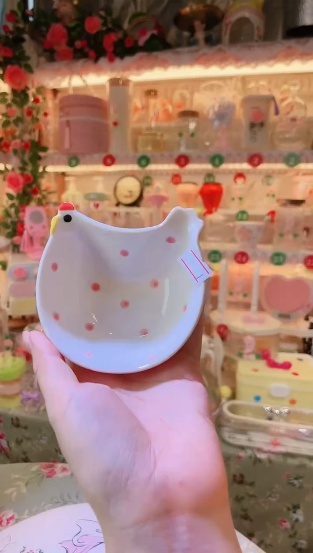 摆件开播福利数量不多，快抢！母鸡蘸料碟